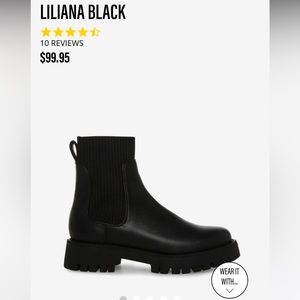 Steve Madden Liliana Black Chelsea Boot 8